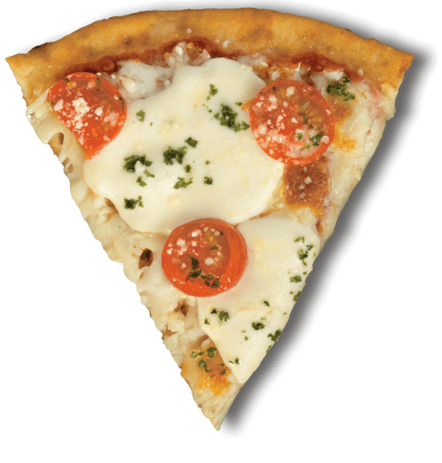 Margherita Pizza with Cauliflower Crust Pizza Slice
