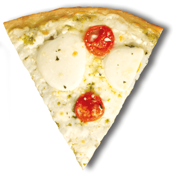 Pesto and Fresh Mozzarella Pizza Pizza Slice