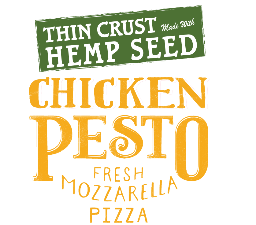 Chicken Pesto Pizza with Hemp Seed Crust