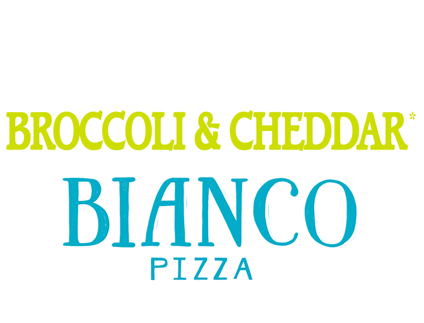 Bianco Pizza with Broccoli & Cheddar Crust