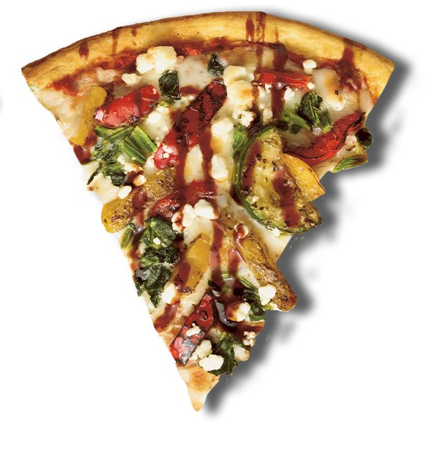 Roasted Veggie Pizza Slice